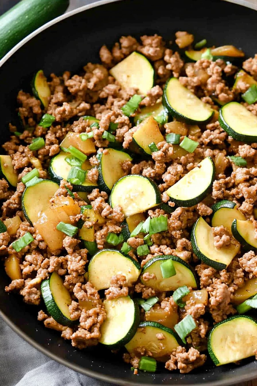 Ground Turkey Zucchini Skillet