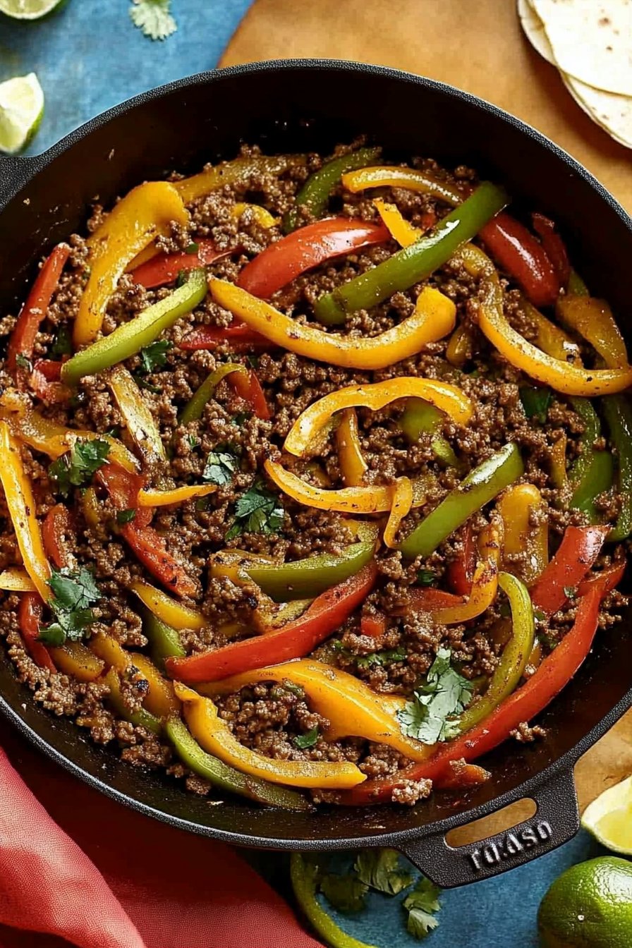 Ground Beef Fajitas