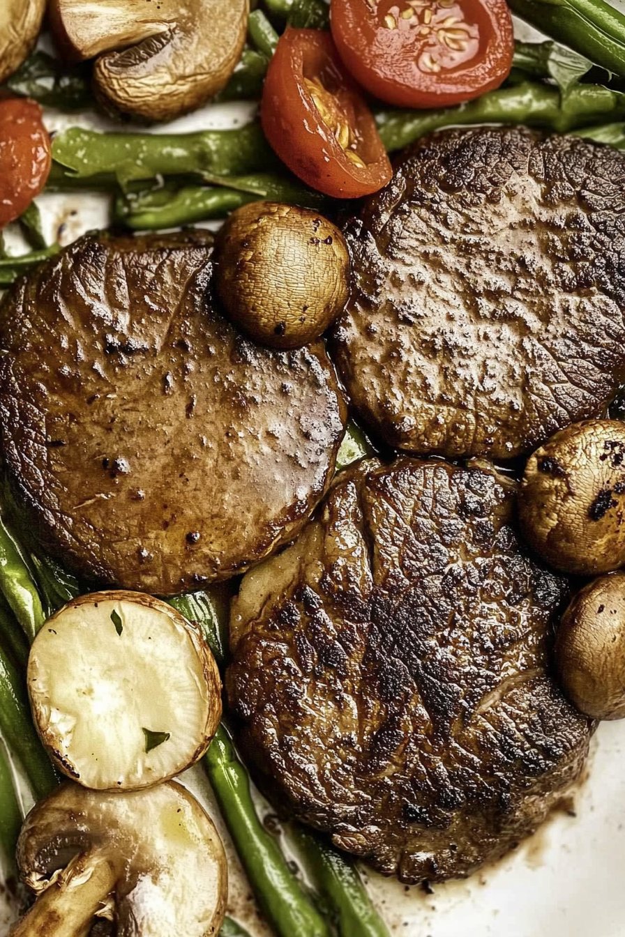 One Pan Mushroom Steak Dinner