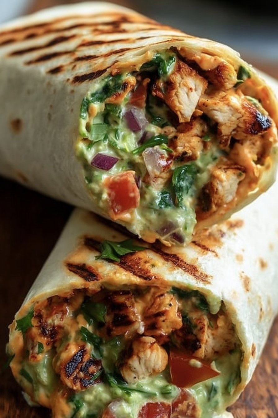 Chipotle Ranch Grilled Chicken Burrito