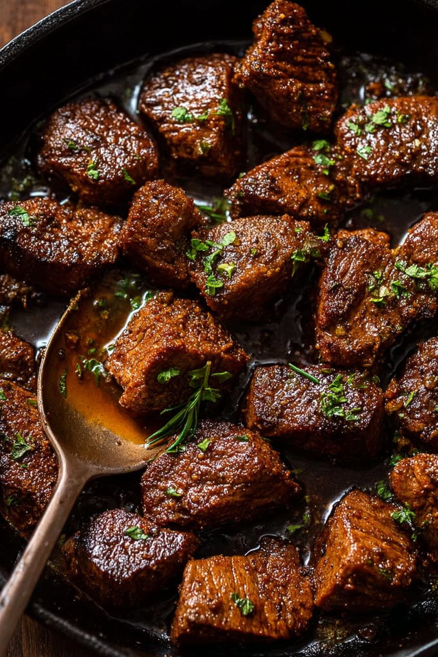 Cajun Garlic Butter Steak Bites