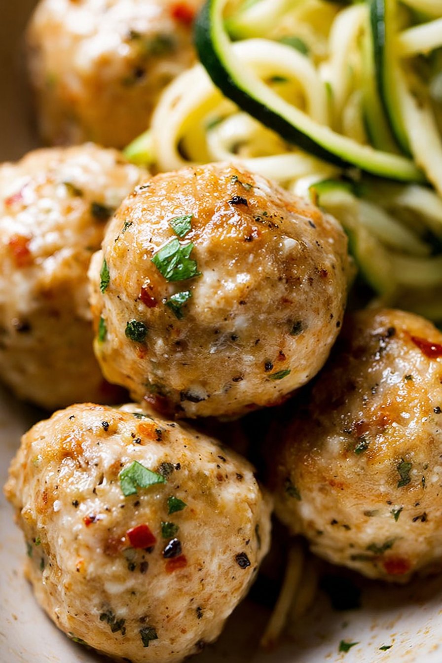 Baked Chicken Meatballs
