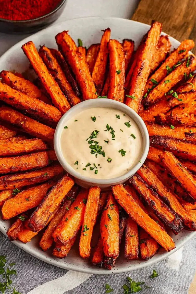Crispy Carrot Fries Recipe (Baked or Air Fried)
