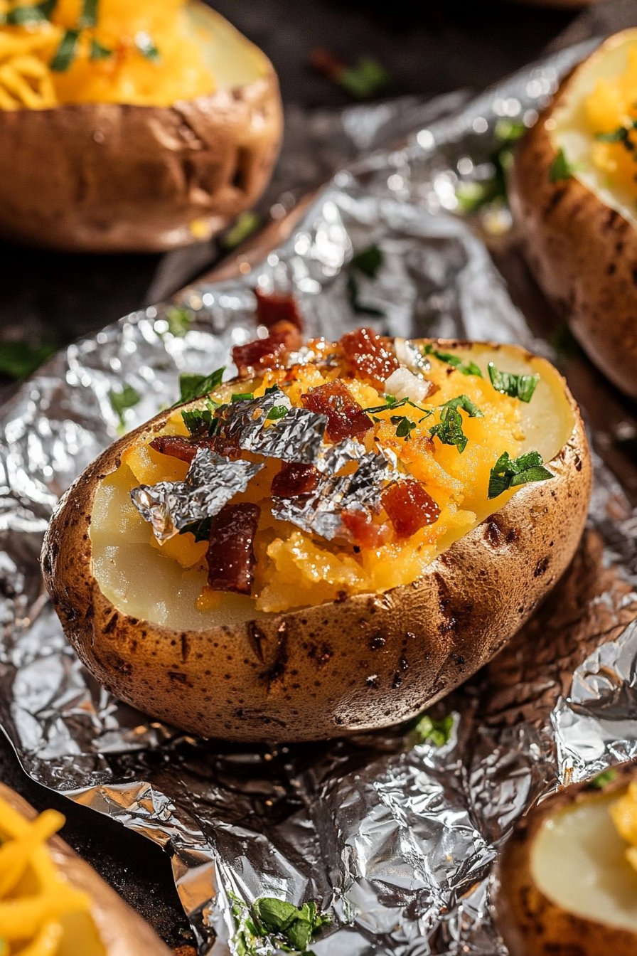Baked Potatoes on the Grill
