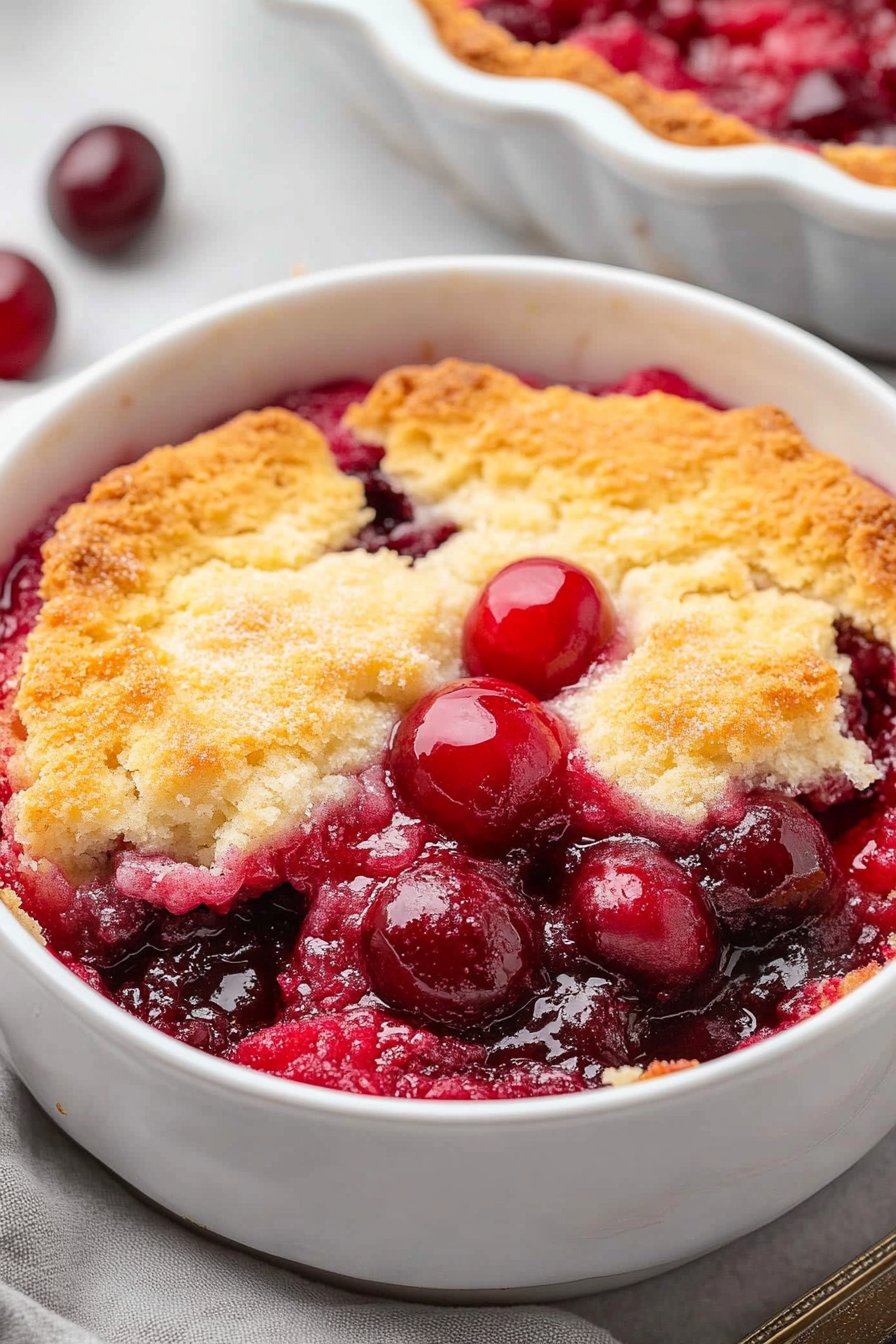 Easy Cherry Cobbler