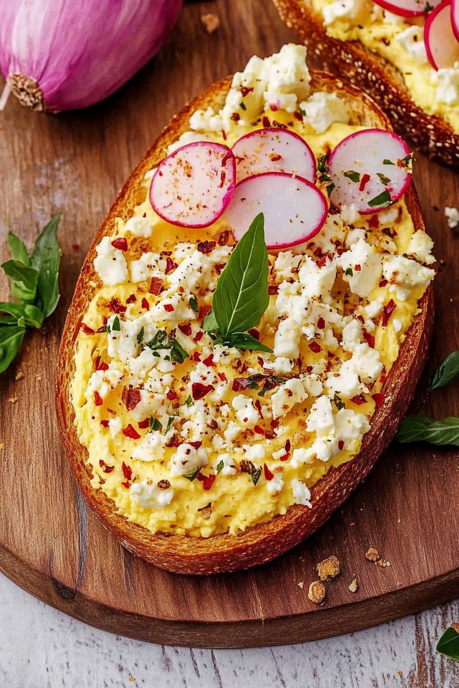 Baked Feta Eggs