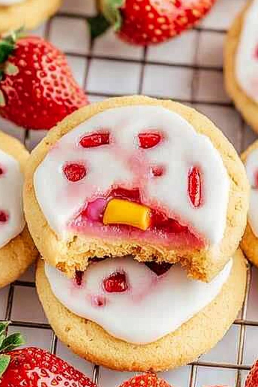Strawberry Pop Tart Cookies