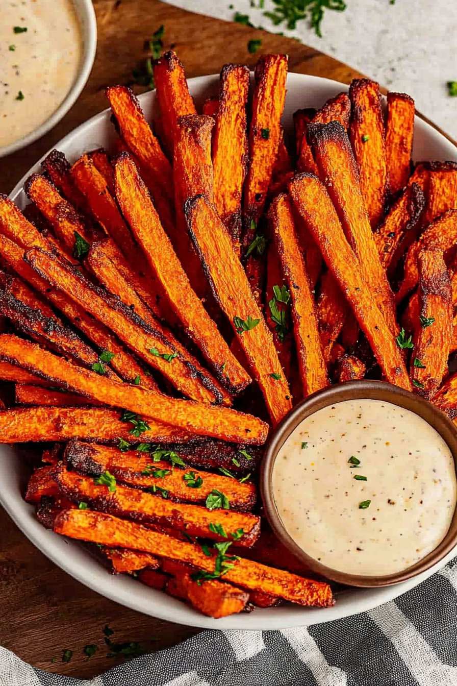 Crispy Carrot Fries Recipe (Baked or Air Fried)