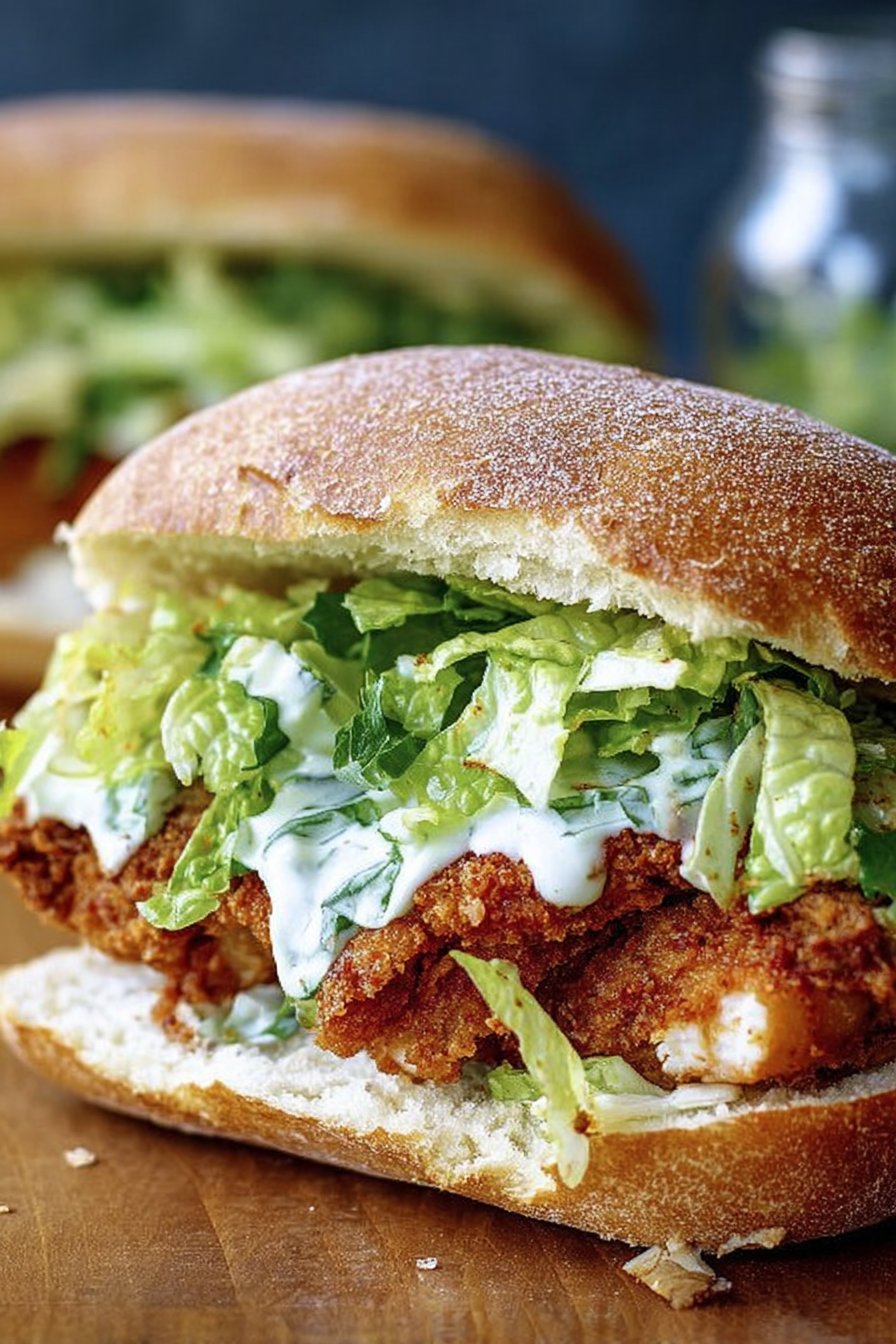 Crispy Chicken Caesar Sandwich