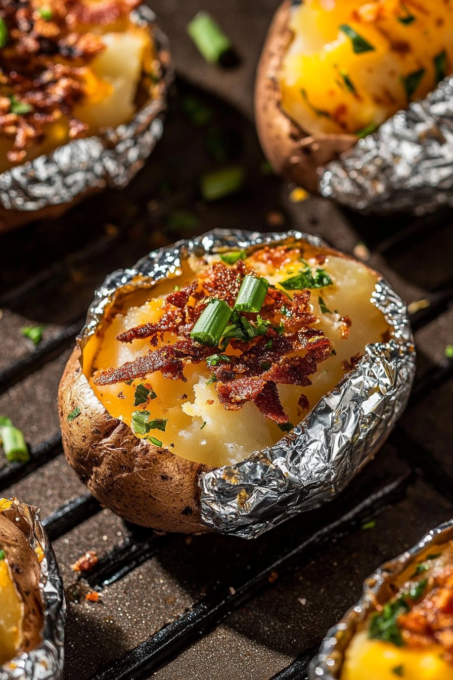 Baked Potatoes on the Grill