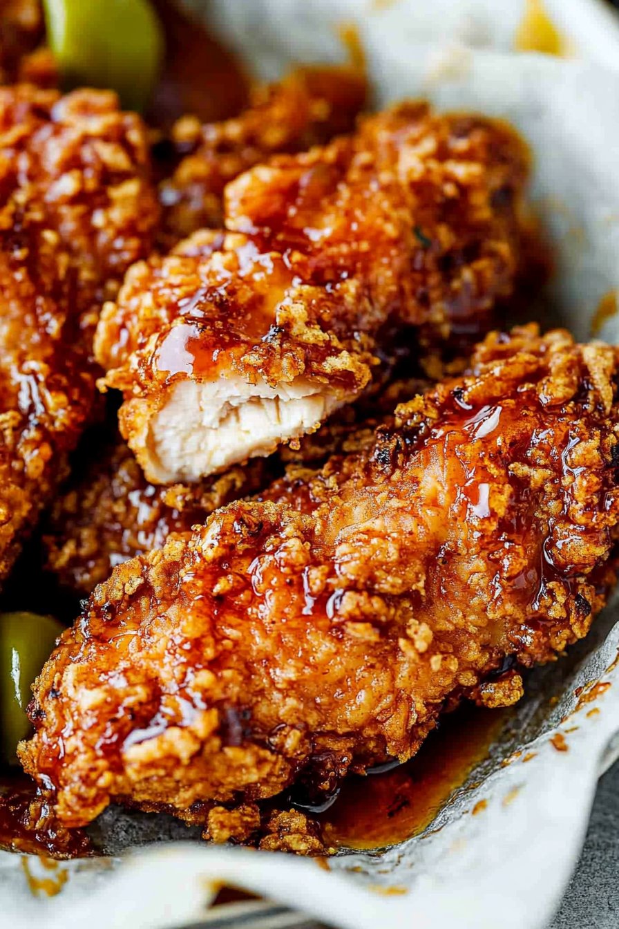 Baked Hot Honey Chicken Tenders
