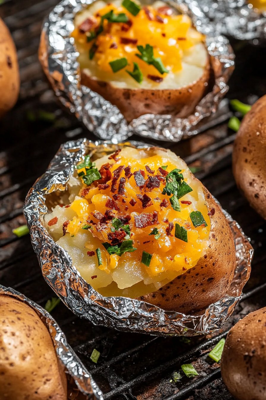 Baked Potatoes on the Grill