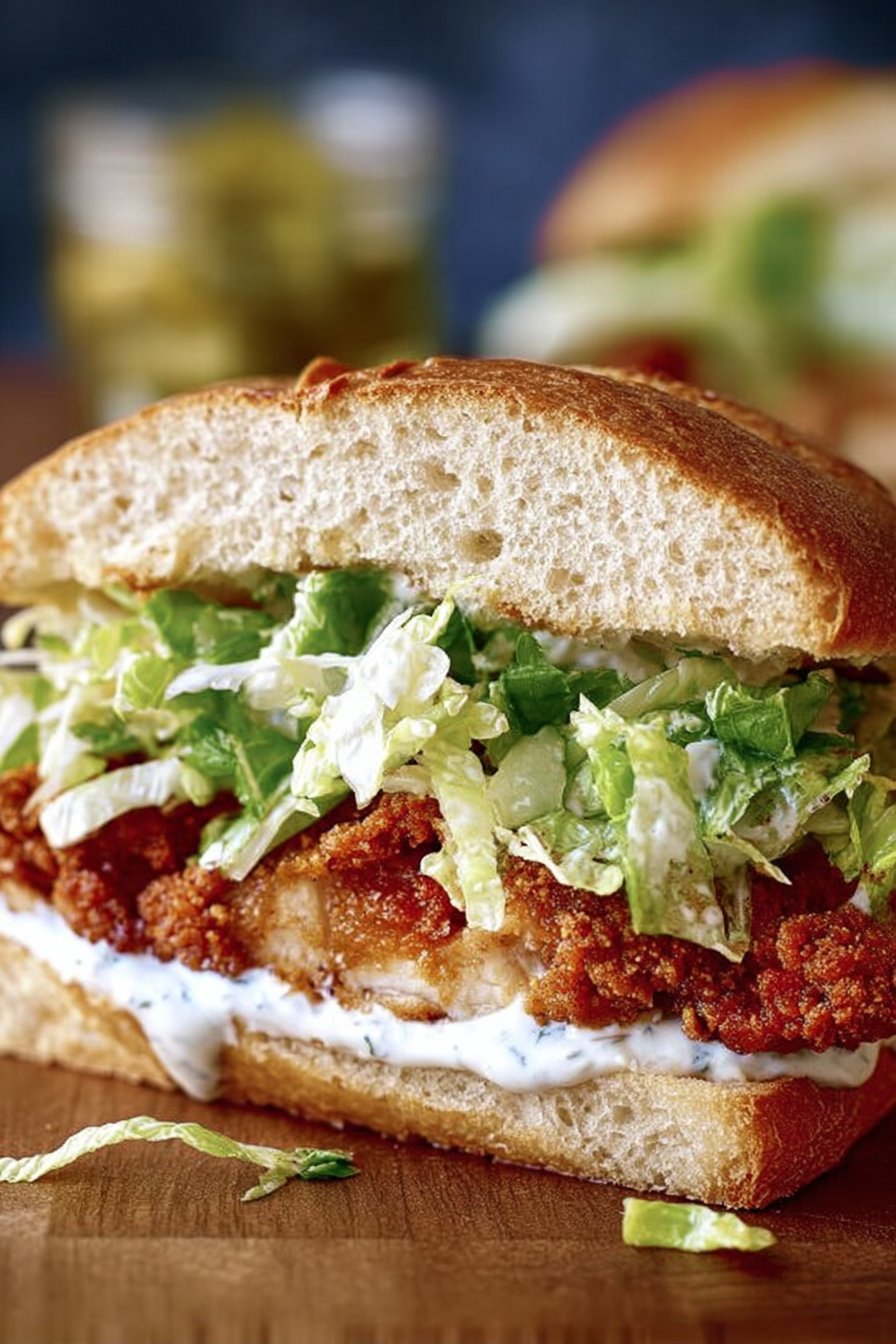 Crispy Chicken Caesar Sandwich