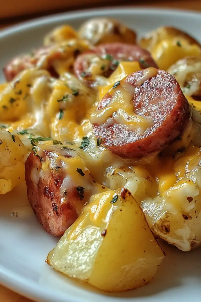 Cheesy Ranch Potatoes and Smoked Sausage