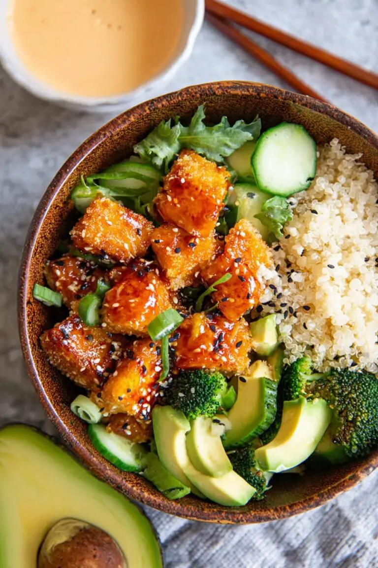 Crispy Bang Bang Salmon Bites Bowls