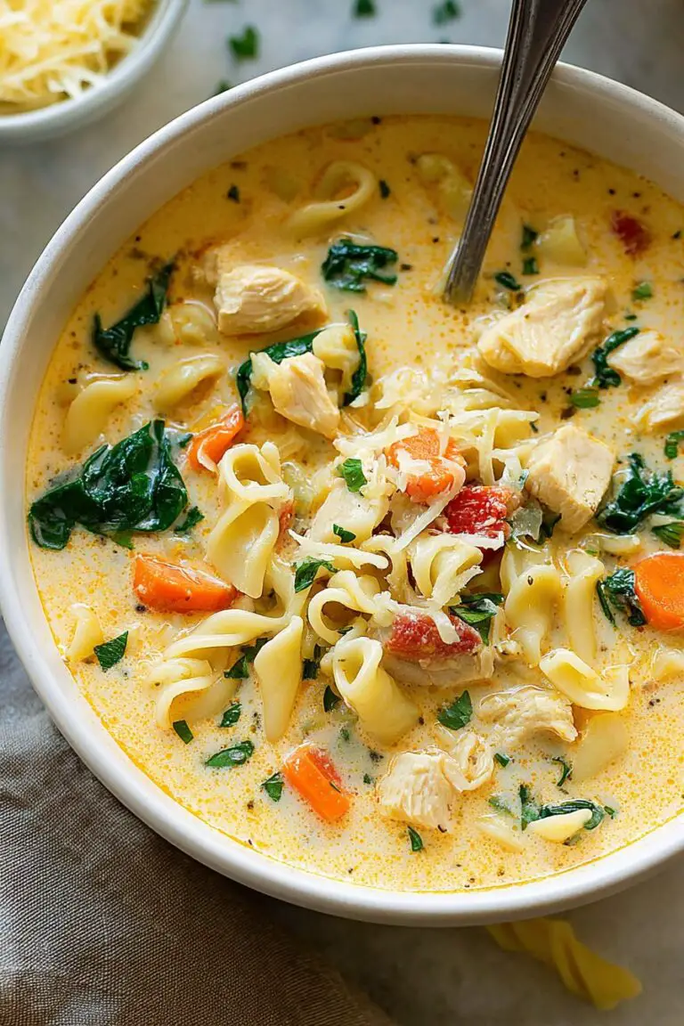 Creamy Chicken Pasta Soup
