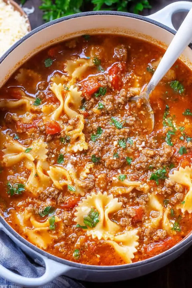 Easy Lasagna Soup
