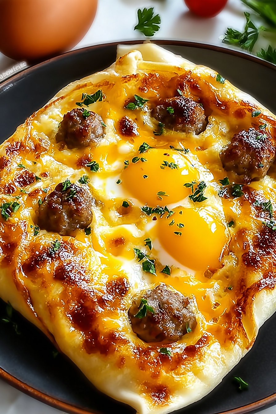 SAUSAGE EGG AND CHEESE BREAKFAST ROLL-UPS