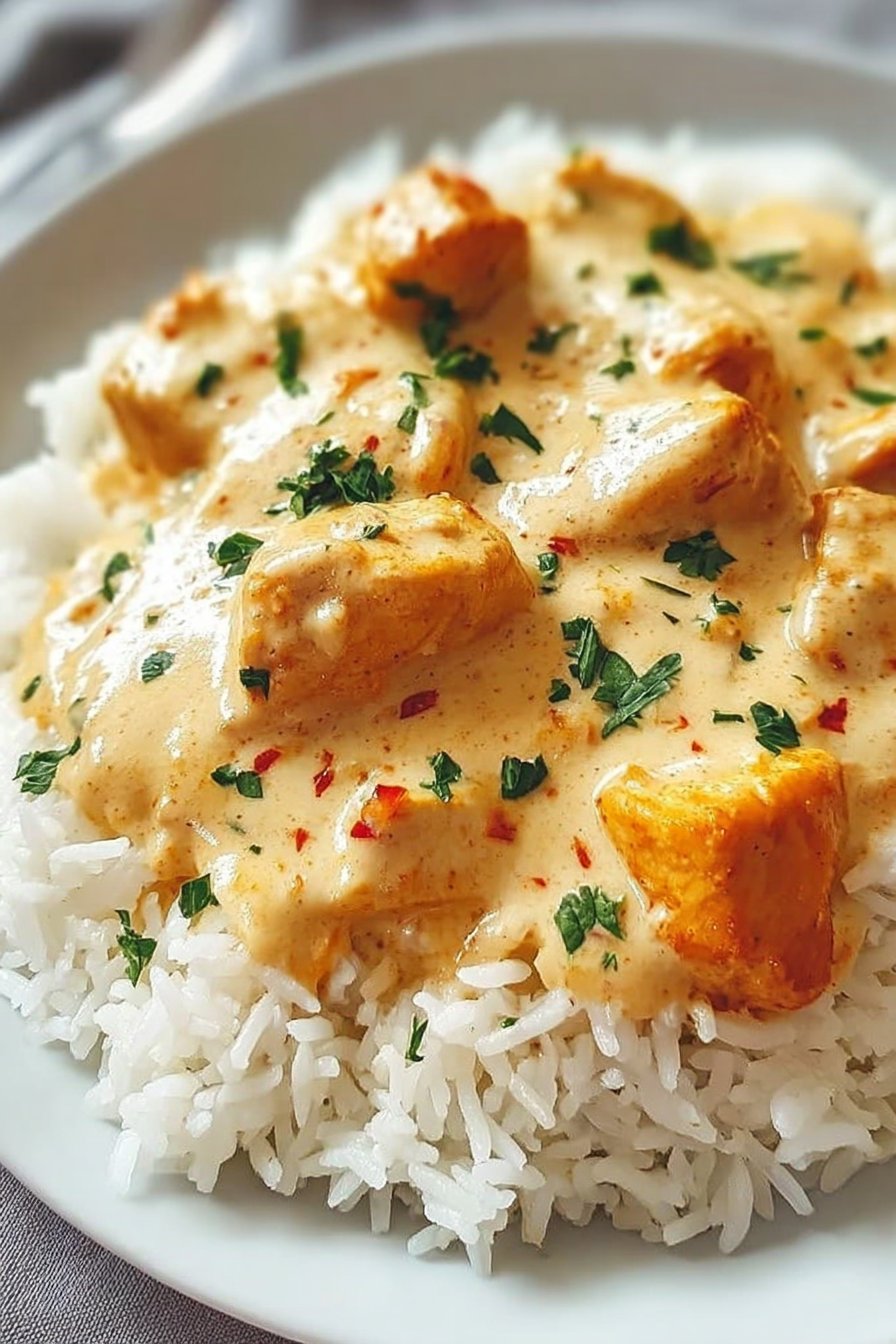 Creamy Smothered Chicken and Rice