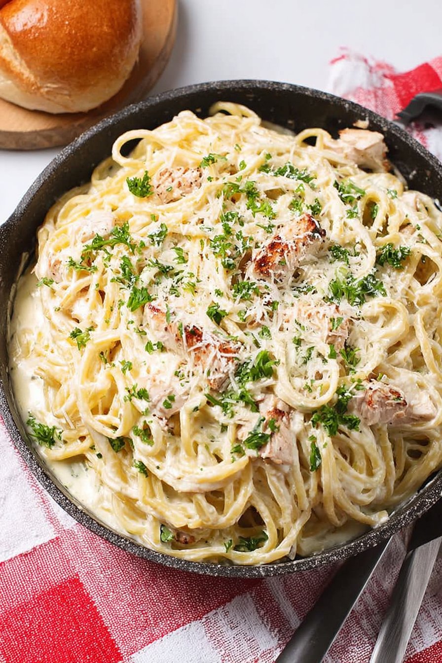 Rotisserie Chicken Alfredo