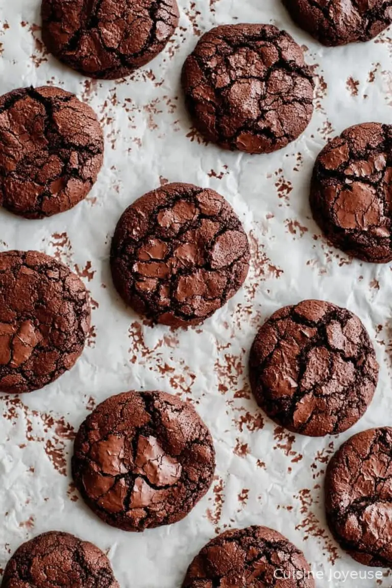 20 Minute Fudgy Chocolate Brownie Cookies