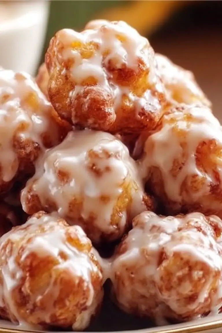 Baked Apple Fritters Recipe: Soft, Sweet & Glazed