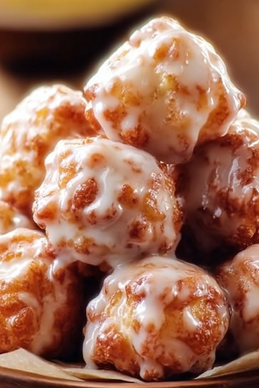 Baked Apple Fritters Recipe: Soft, Sweet & Glazed