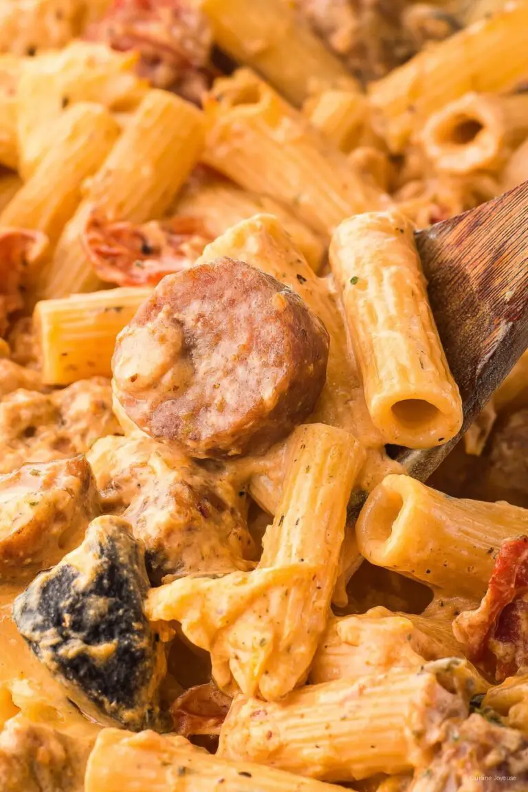 Bratwurst Pasta with Spicy Cream Sauce