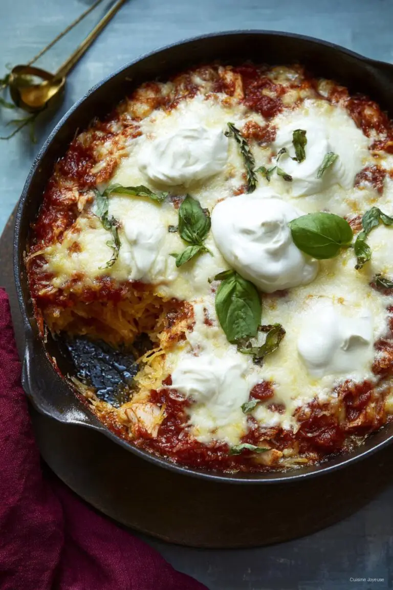 Chicken Parmesan Spaghetti Squash Casserole