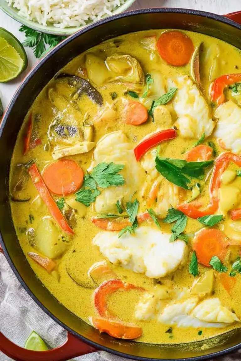Coconut Fish Curry with Veggies