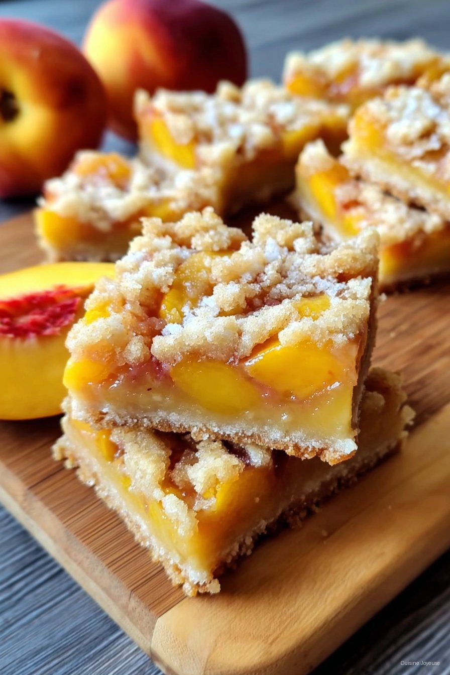 Heavenly Summer Peach Bars: A Sweet Slice of Sunshine