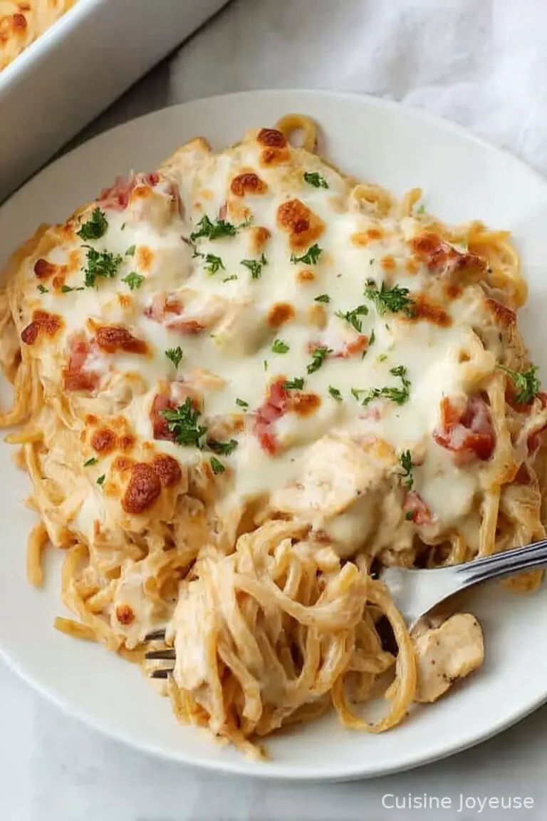 Homemade Chicken Spaghetti Casserole