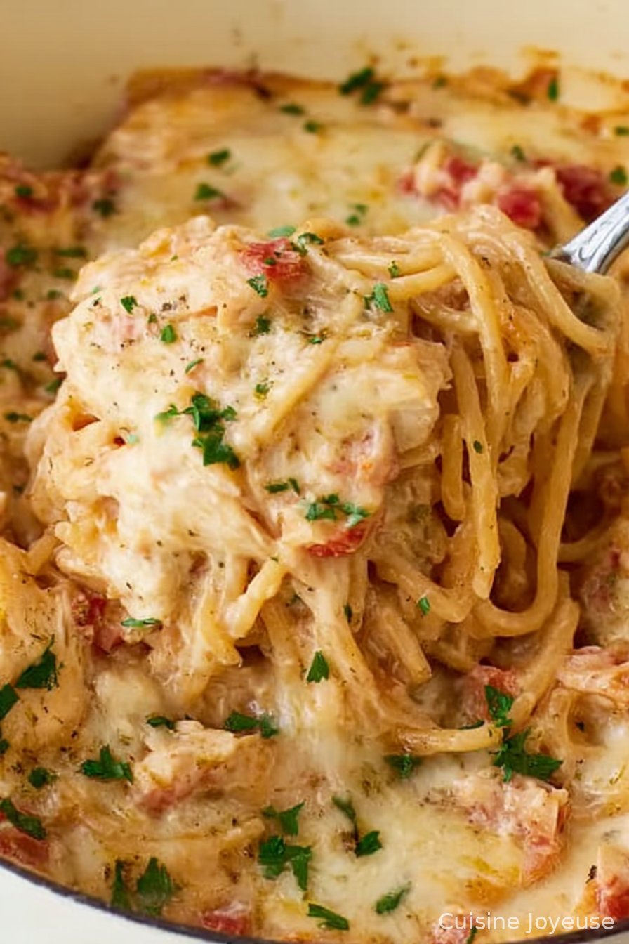Homemade Chicken Spaghetti Casserole