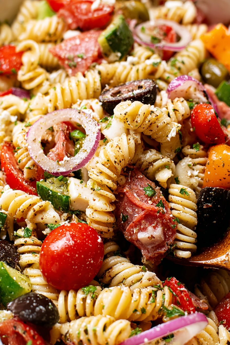 Italian Dressing Pasta Salad