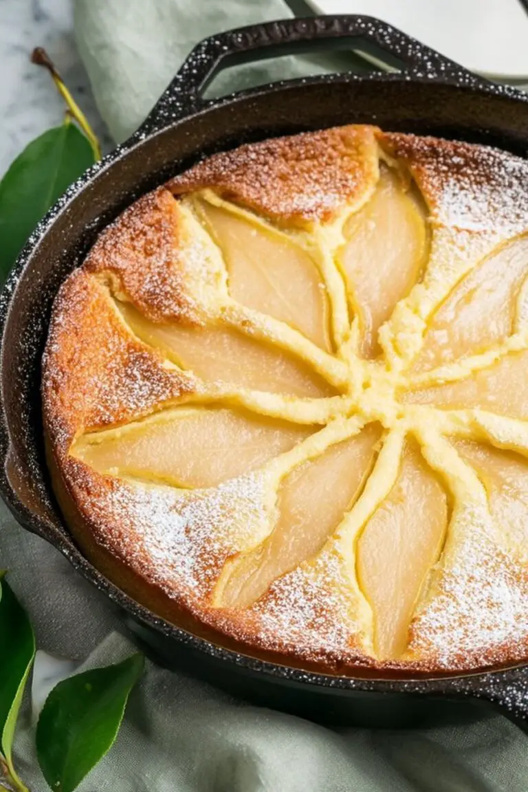 Pear Custard Pie