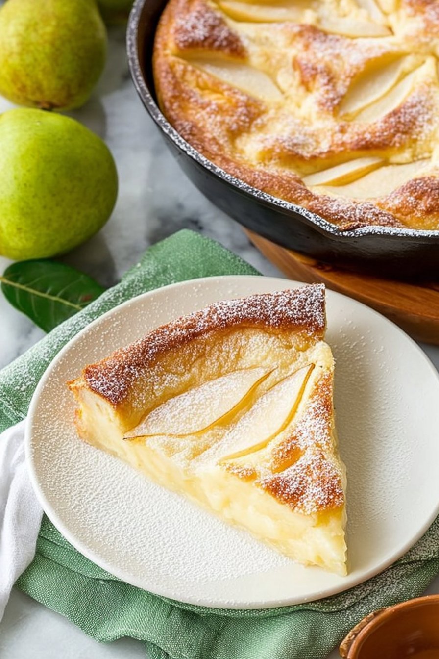 Pear Custard Pie