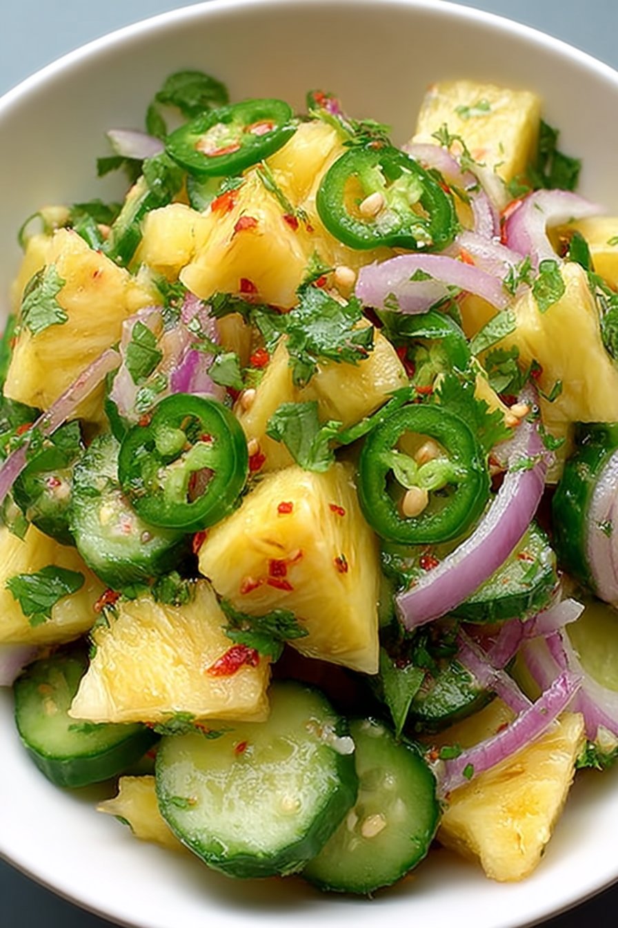 Pineapple Cucumber Salad