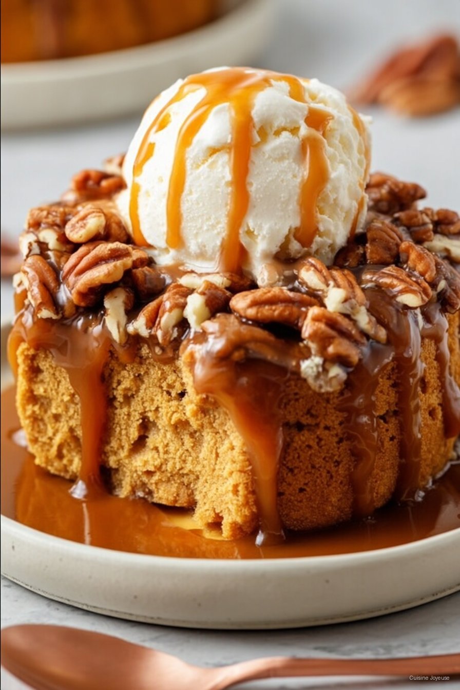 Pumpkin Dump Cake Recipe