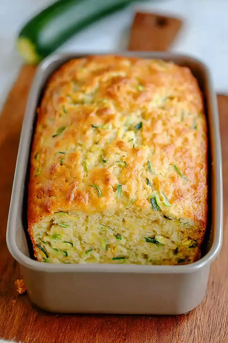 Green Onion Zucchini Cheddar Quick Bread