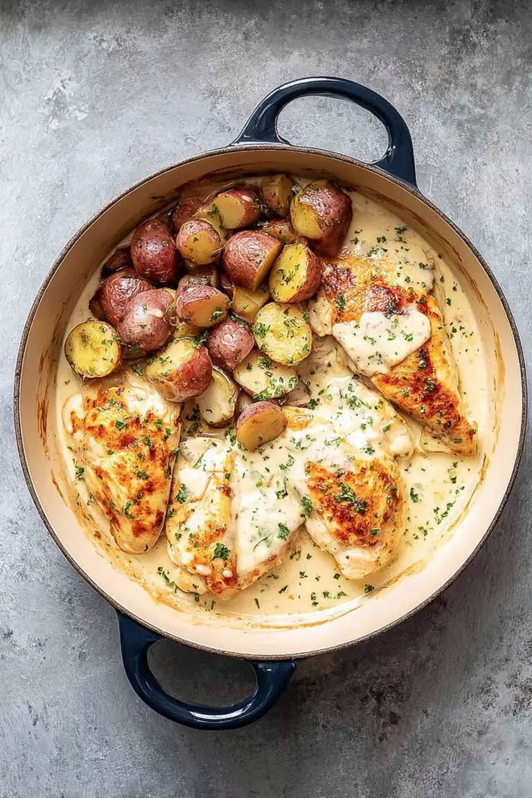 Chicken and Potatoes with Dijon Cream Sauce