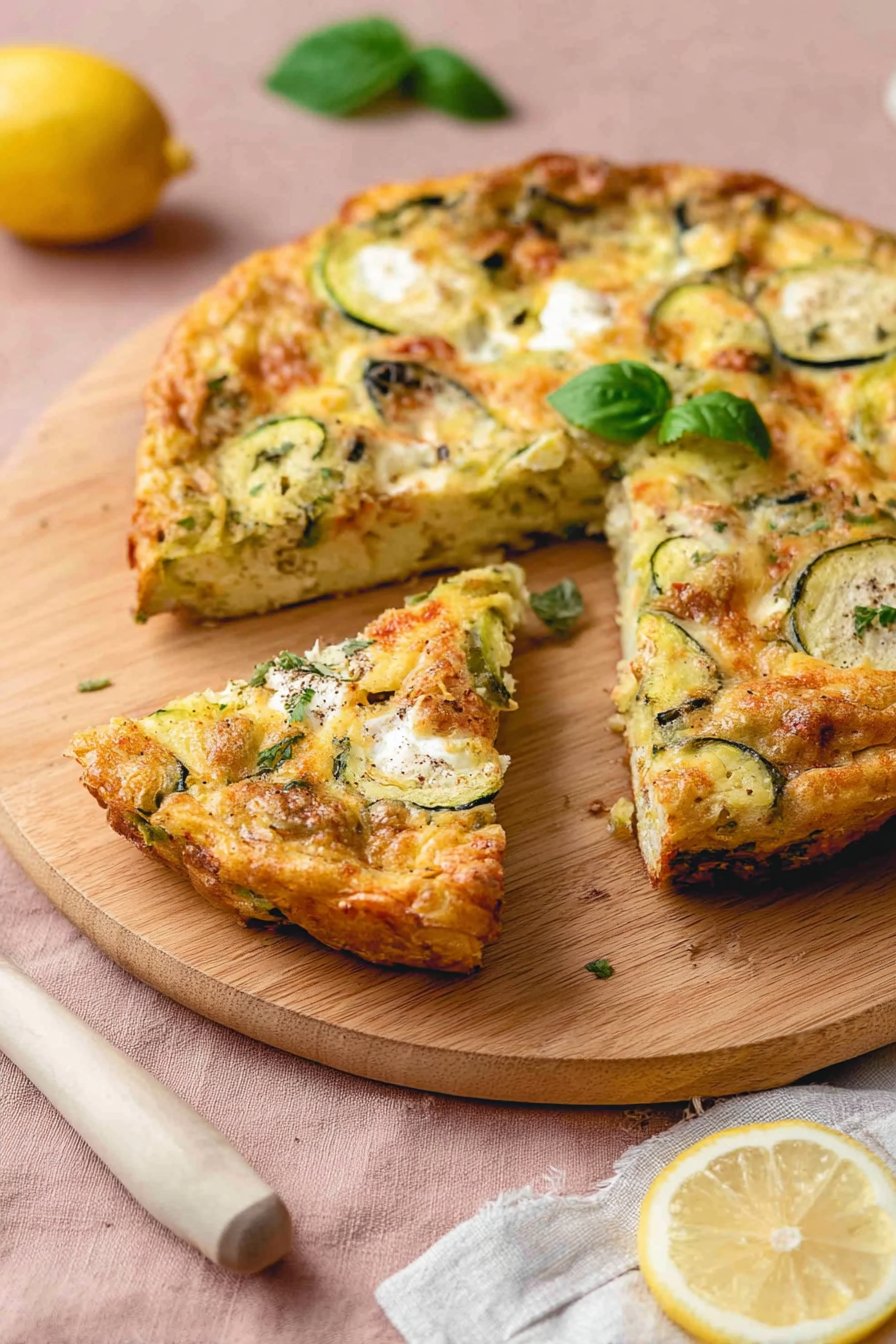 Zucchini and Goat Cheese Clafoutis