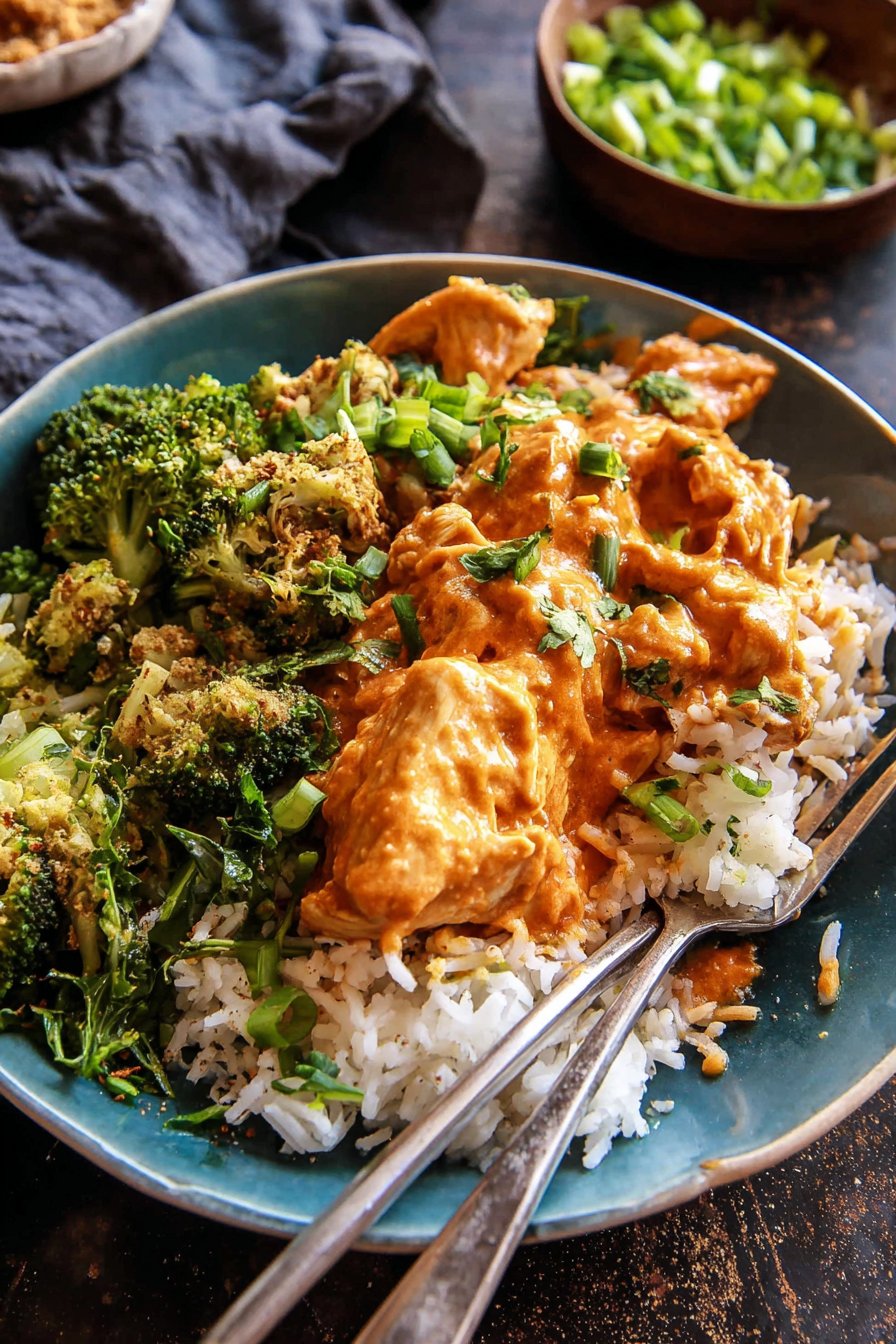 Crockpot Buffalo Chicken and Broccoli