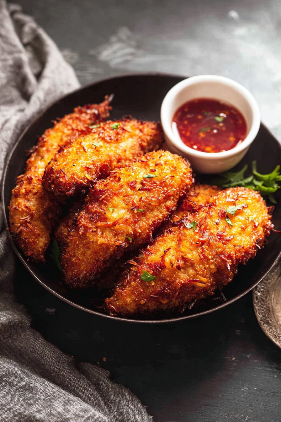 Crispy Coconut Chicken Tenders