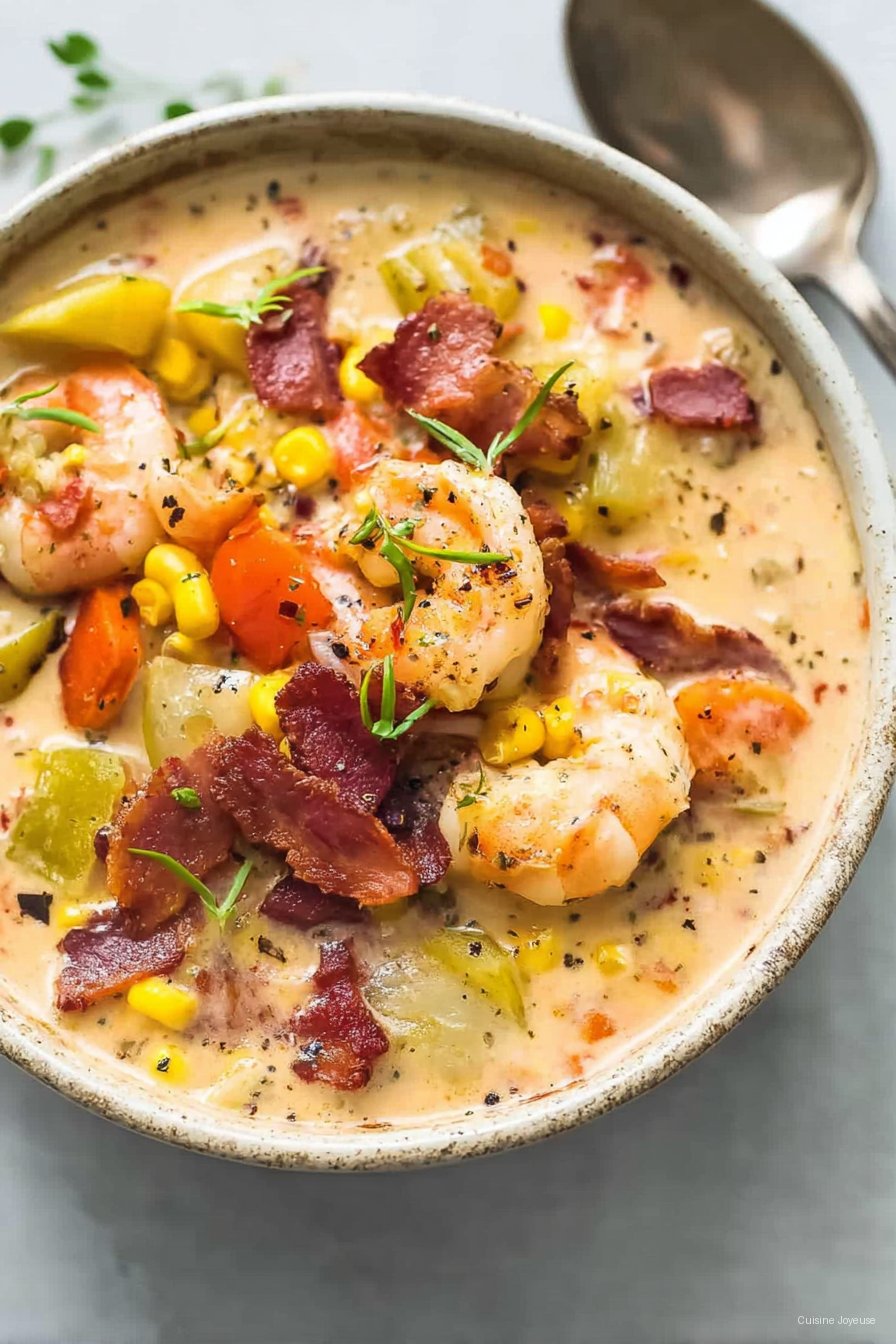 Shrimp and Bacon Corn Chowder