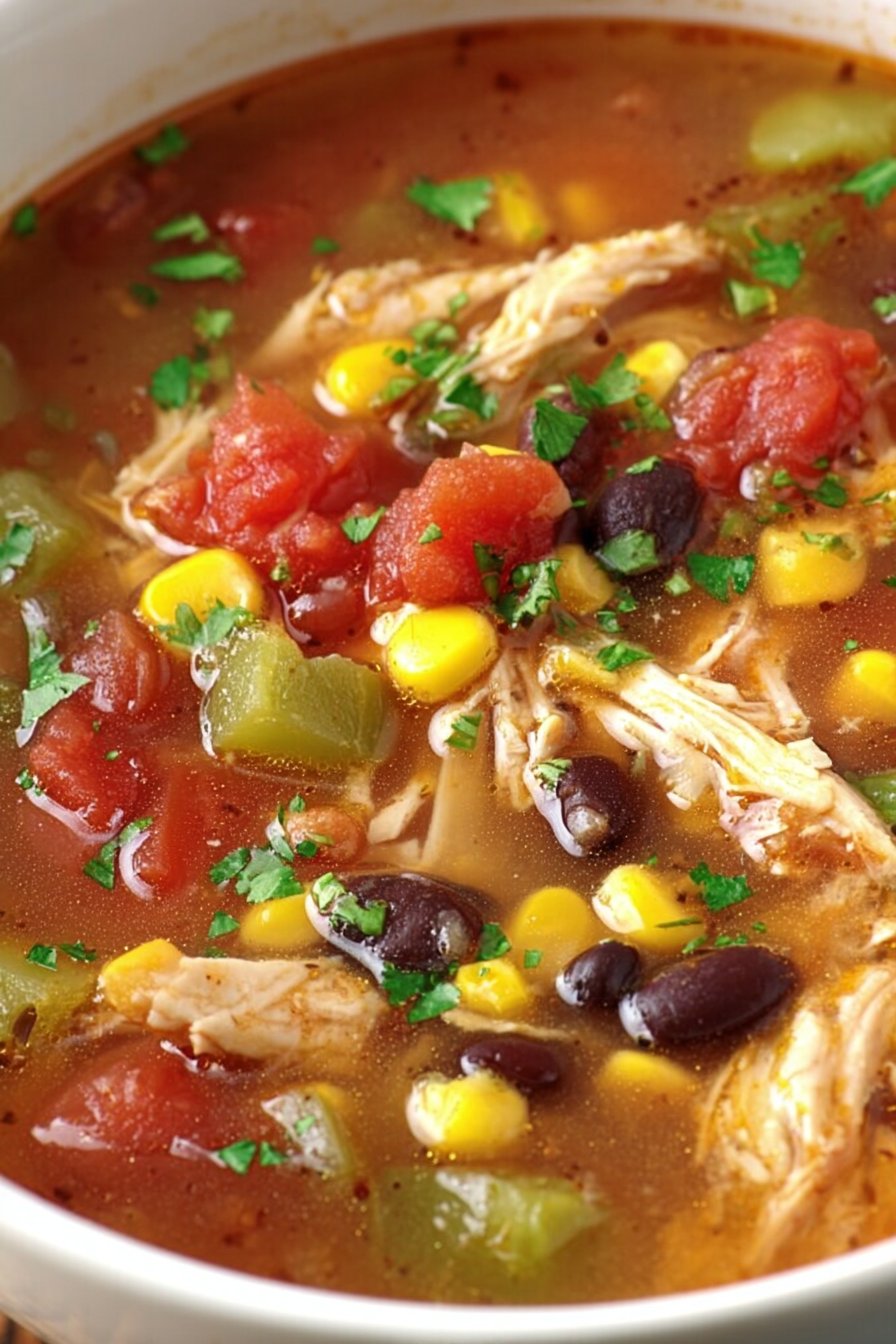 Slow Cooker Chicken Taco Soup