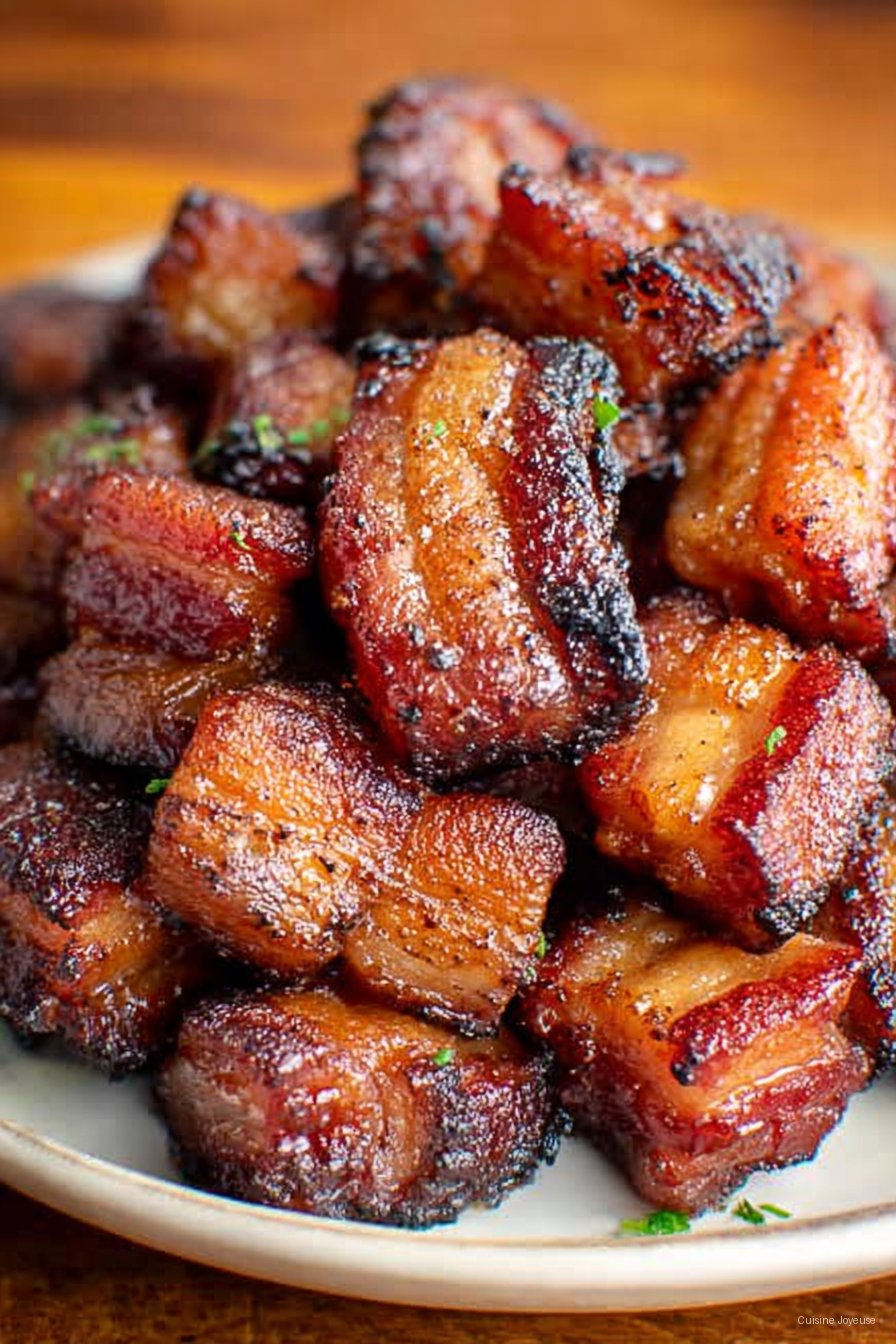 Air Fryer Pork Belly Bites