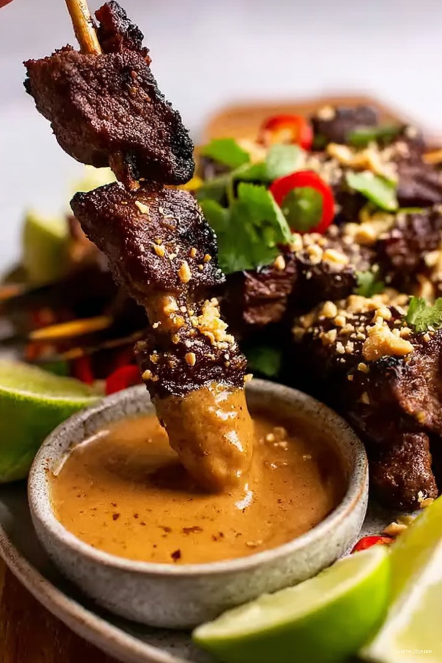 Beef Satay with Thai Peanut Sauce