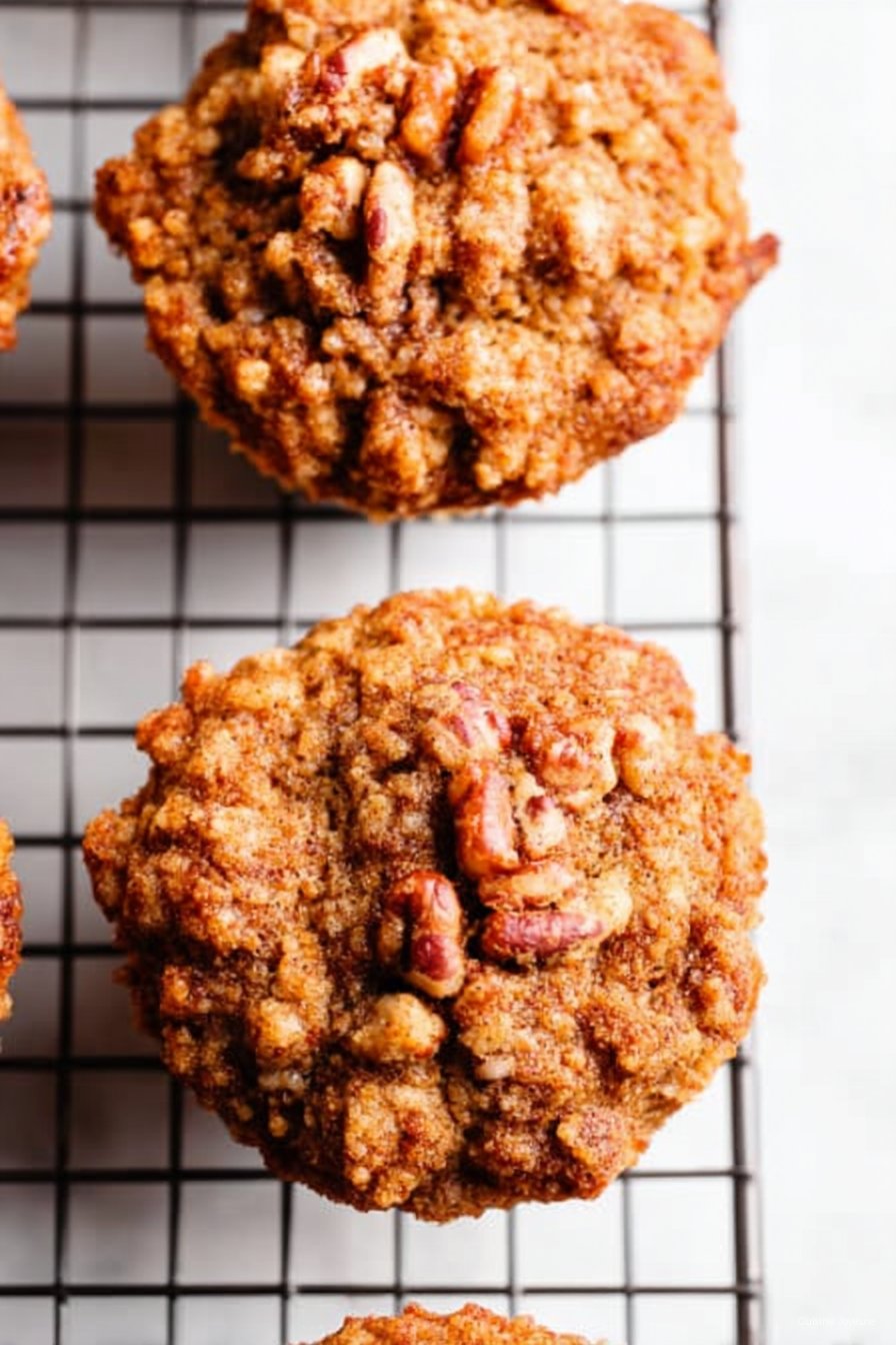 Cinnamon Streusel Paleo Carrot Muffins