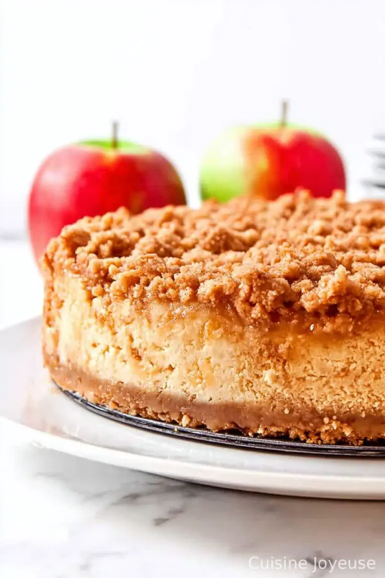 Apple Crisp Cheesecake