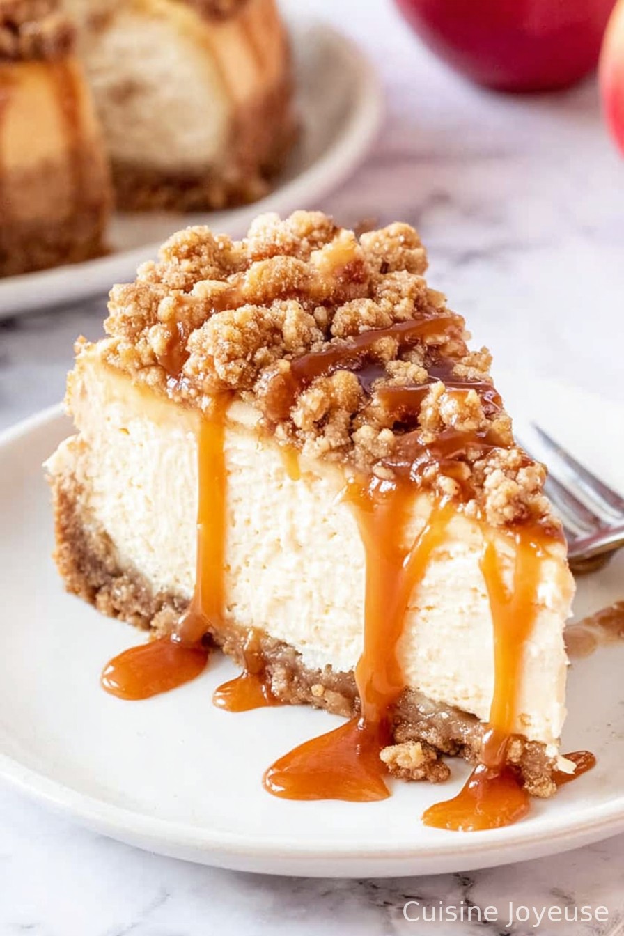 Apple Crisp Cheesecake